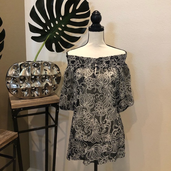 White House Black Market Tops - White House Black Market off the shoulder blouse